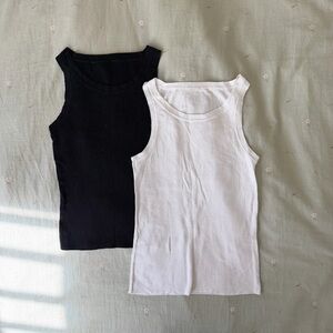 COS Black and White Tank Tops